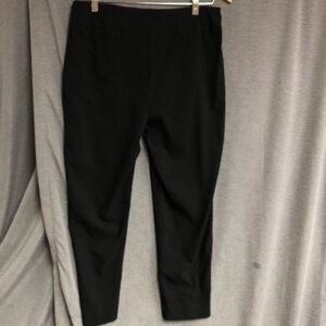 Thin her Black pull on flat, elastic waist band with tummy control seam down leg